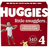Huggies Little Snugglers, Baby Diapers Size 4, 140 Ct