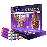 Desire Deluxe Hair Chalk Gift for Girls Makeup Kit of 10 Temporary Colour Pens Gifts, Great Toy for Kids Age 5 6 7 8 9 10 11 12 13 Years Old
