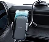 Cell Phone Holder for Car Phone Mount Long Arm Dashboard Windshield Car Phone Holder Strong Suction Anti-Shake Stabilizer Phone Car Holder Compatible for All Phone Android Smartphone