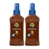 Banana Boat Deep Tanning Spray Oil Sunscreen with Coconut Oil, SPF 4, 8oz - Twin Pack