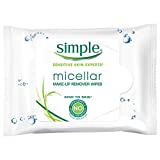 SIMPLE FACE Simple Kind To Skin Facial Care Micellar 25 Piece Wipes, 4 Count, white