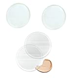 4 Pcs Silicone Makeup Sponge Air Cushion Powder Puff,Transparent Cosmetic Blender Cosmetic Puff BB Pad Cosmetic Beauty Tools Blender for Liquid Foundation Cream