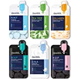 MEDIHEAL Sheet Mask Heroes, NMF, Tea Tree, Collagen, WHP, DNA, HDP, 6 Variety Pack |Korean Skincare Routine, Hydrating Facial Sheet Mask Combo , Daily K-Beauty Skin Therapy