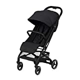 CYBEX Beezy Stroller, Lightweight Baby Stroller, Compact Fold, Compatible with All CYBEX Infant Seats, Stands for Storage, Easy to Carry, Multiple Recline Positions, Travel Stroller, Deep Black