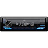 JVC KD-SX26BT Bluetooth Car Stereo Receiver with USB Port – AM/FM Radio, MP3 Player, High Contrast LCD, Detachable Face Plate – Single DIN – 13-Band EQ
