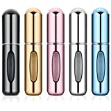 ZIYAN 2022 The New 5PCS Portable Mini Refillable Perfume Atomizer Bottle, Refillable Perfume Spray, Atomizer Perfume Bottle, Scent Pump Case for Traveling and Outgoing, 5ml Multicolor Perfume SpraY