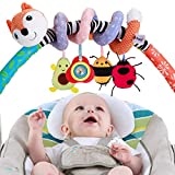 FPVERA Baby Car Seat Stroller Toys - Baby Spiral Toys Babies Car Seat Toy Infant Crib Hanging Toys Rattle Activity Toys for Stroller Newborn Stroller Toys for Kids Boys Girls 0-12 Months