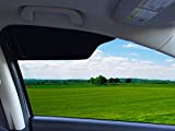 TuckVisor BLACKOUT Windshield Sunshade Best Sun Side Window Shade Visor Shades Sunshade Visors Extenders for Car Truck (2 Pack)