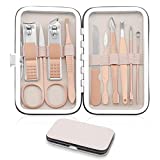 Manicure Kit, Professional Nail Clipper Set 10 In 1 Nail Care Kit for Women Men Manicure Tools Kit with Case For Women Men Home or Salon