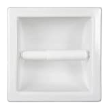 T/P Recessed Ceramic Toilet Paper Holder USA Made by shower-shelf not China