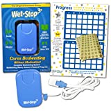Wet-Stop 3 Blue Bedwetting Enuresis Alarm with Loud Sound and Strong Vibration for Boys or Girls, Proven Solution for Bedwetters
