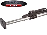 Mytee Products (4 - Pack) 89.75' to 104.5' Inches Long Steel Adjustable Load Lock Bar for Cargo Tie-Down in Enclosed Trucks and Semi Trailers with 2' - 4' Pads