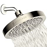 SparkPod Shower Head - High Pressure Rain - Luxury Modern Look - No Hassle Tool-less 1-Min Installation - The Perfect Adjustable Replacement For Your Bathroom Shower Heads (Nickel Brushed)