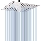 Rain Shower Head - Voolan 12 Inches Large Rainfall Shower Head Made of 304 Stainless Steel - Perfect Replacement For Your Bathroom Showerhead (12' Chrome)