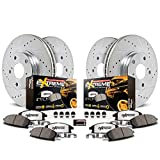 Power Stop K8026-36 Front and Rear Z36 Truck & Tow Brake Kit, Carbon Fiber Ceramic Brake Pads and Drilled/Slotted Brake Rotors