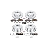 Power Stop K5874-36 Front and Rear Z36 Truck & Tow Brake Kit, Carbon Fiber Ceramic Brake Pads and Drilled/Slotted Brake Rotors