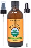 Organic Marula Oil 4oz/120ml - USDA Certified - Cold Pressed , Unrefined , Virgin - 100% Pure, Natural, Vegan, Best for Face, Body , Hair , Nails , Skin Care