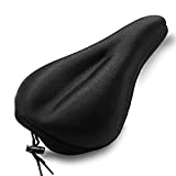 Bictmitc Gel Bike Seat Cover, Stationary Bike Seat Cushions, Padded Bicycle Seat Cover, Peloton Bike Seat Cushion for Women Men Comfort Compatible, Spin Bike, Indoor Outdoor Cycling.