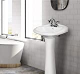 Fine Fixtures Prestige Bathroom Pedestal Sink White