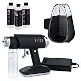 Naked Sun Ion Handheld Spray Tanning Machine with Honey Glow Sunless Solution and Tanning Tent Bundle (5 Items)