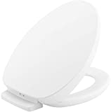 KOHLER K-10349-0 PureWarmth Heated Toilet Seat, Elongated, White with Quiet-Close Lid and Seat, Adjustable LED Nightlight and Warmth Settings, App Connected