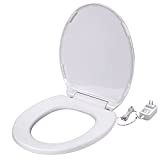 UltraTouch 01811 12 Watt/12 Volt UL-Listed Soft Round Bowl White Heated Standard Toilet Seat for Standard American Bathrooms, White