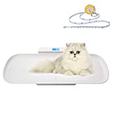 Pet Scale with Tape Measure, Multi-Function Baby Scale, Infant Scale Digital Weight with Height Tray(Max: 70cm), Measure Weight Accurately(Max: 220lb), Perfect for Toddler/Puppy/Cat/Dog/Adult