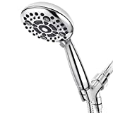 DAKINGS 6 Functions High Pressure Handheld Shower Head Set Upgraded 4.8 Inch Shower Head with Handheld High Flow Handheld Rain Shower for Luxury Shower Experience Even with Low Water Pressure
