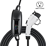 Lectron NEMA 5-15 Level 1 EV Charger - 110V 16 Amp with 21 ft Extension Cord - Compatible with J1772 EVs