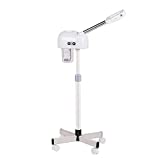 AceFox Professional Ozone Facial Steamer with Hot Mist Function, Stand Facial Steamer On Wheels, Height Adjustable & 360° Rotatable Nozzle, Use at Home & Salon SPA