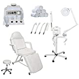 3 in 1 High Frequency, Facial Steamer & Magnifying Lamp Multifunction Machine (Stationary Facial Bed)