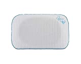 I Love Pillow Out Cold Contour Sleeping Pillow with Dual Climate Cooling Cover and Solid Proprietary Memory Foam Core, Queen, White