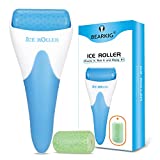 Ice Roller, BearKig Ice Roller for Face, Upgrated Ice Face Roller, Cold Facial Ice Roller Massager for Eye Puffiness, Women's Gifts, Migraine, TMJ Pain Relief & Minor Injury, Skin Care Products (Blue)