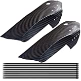 1 Pair Mountain Bike Fender Mud Guard,XINBOUS Adjustable Carbon Fiber MTB Bicycle Mudguard Front + Rear MTB Fender Set Compatible with 20'/24'/26'/27.5'/29' Mountain Bike Mud Guards