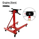 TYFYB Engine Stand 2000LBS Capacity Motor Stand Engine Hoist Rotating Automotive Repair Tools Equipments in Heavy Duty Steel for Auto Car Truck Jack
