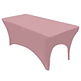 Stretchy Massage Bed Table Sheet Cover for Lash Bed or Massage Table with Cut-Out for Leg Room Tested and Approved by Lash Artists (Pink Velvet)