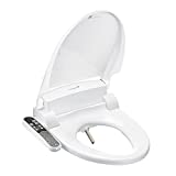 SmartBidet SB-2000 Bidet Seat for Elongated Toilets - Electronic Heated Toilet Seat with Warm Air Dryer and Temperature Controlled Wash Functions (White)