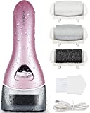 Electric Feet Callus Removers Rechargeable,Portable Electronic Foot File Pedicure Tools, Electric Callus Remover Kit,Professional Pedi Feet Care Perfect for Dead,Hard Cracked Dry Skin（Pink）