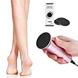 Electric Callus Remover, Ravifun Foot File Pedicure Tool with Speed Controller and 60pcs Replacement Sandpaper Disk for Men Women Dead Dry Crack Skin Calluses