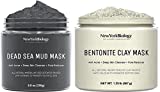 New York Biology Dead Sea Mud Mask for Face and Body and Bentonite Clay Face Mask - Spa Quality Pore Reducer for Acne, Blackheads and Oily Skin, Natural Skincare for Women, Men