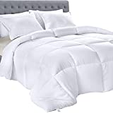Utopia Bedding All Season 250 GSM Comforter - Ultra Soft Down Alternative Comforter - Plush Siliconized Fiberfill Duvet Insert - Box Stitched (Twin, White)