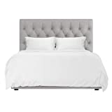 Hotel Sheets Direct 100% Bamboo Duvet Cover 3 Piece Set - Better Than Silk - 1 Duvet Cover, 2 Pillow Shams with Corner Ties and Zipper Closure (Queen, White)