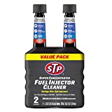 Super Concentrated Fuel Injector Cleaner, Bottled Injector Cleaner Unclogs Dirty Fuel Injectors, 5.25 Oz, 2 Count, STP