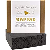 Activated Charcoal Soap Bar - Natural Face Soap & Body Soap for Acne, Blackheads, Eczema, Psoriasis, Sensitive Skin. Black Soap Facial Cleanser for Oily Skin. Vegan, Non-GMO, Organic Ingredients