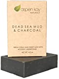 Dead Sea Mud Soap Bar Natural & Organic Ingredients. With Activated Charcoal & Therapeutic Grade Essential Oils. Face Soap or Body Soap. For Men, Women & Teens. Chemical Free. 4.5 oz Bar
