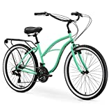 sixthreezero Around The Block Women's Beach Cruiser Bike, 1/3/7/21 Speed Bicycles, 26'/24' Wheels, Multiple Colors