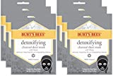 Burt's Bees Face Masks, Detoxifying Charcoal Facial Skin Care, 100% Natural, Single Use (6 Count)