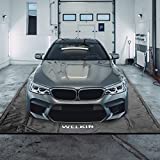 WELKIN Containment Mat,(7'9' x 18'),Non-Slip Garage Floor Mat - Heavy Duty Waterproof Protection from Snow, Rain and Mud for Cars