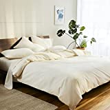 Brooklinen Luxe Core Sheet Set for California King Size Bed, Cream - 4 Piece Set (1 Fitted Sheet, 1 Flat Sheet + 2 Pillowcases)