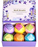 Bath Bombs Gift Set - The Best Ultra Bubble Fizzies with Natural Dead Sea Salt Cocoa and Shea Essential Oils, 6 x 4.1 oz, The Best Birthday Gift Idea for Her/Him, Wife, Girlfriend, Women